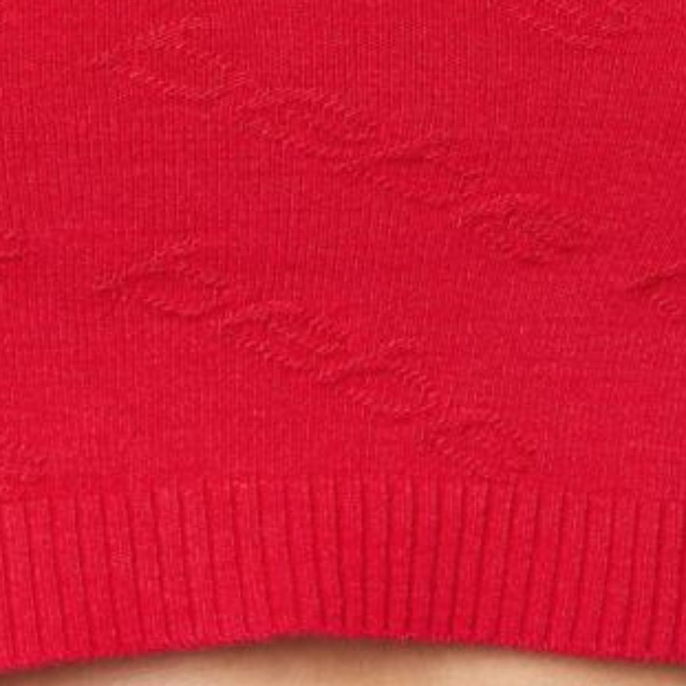 Off Shoulder Bebe Jacquard Logo Crop Top - Picture 4 of 8
